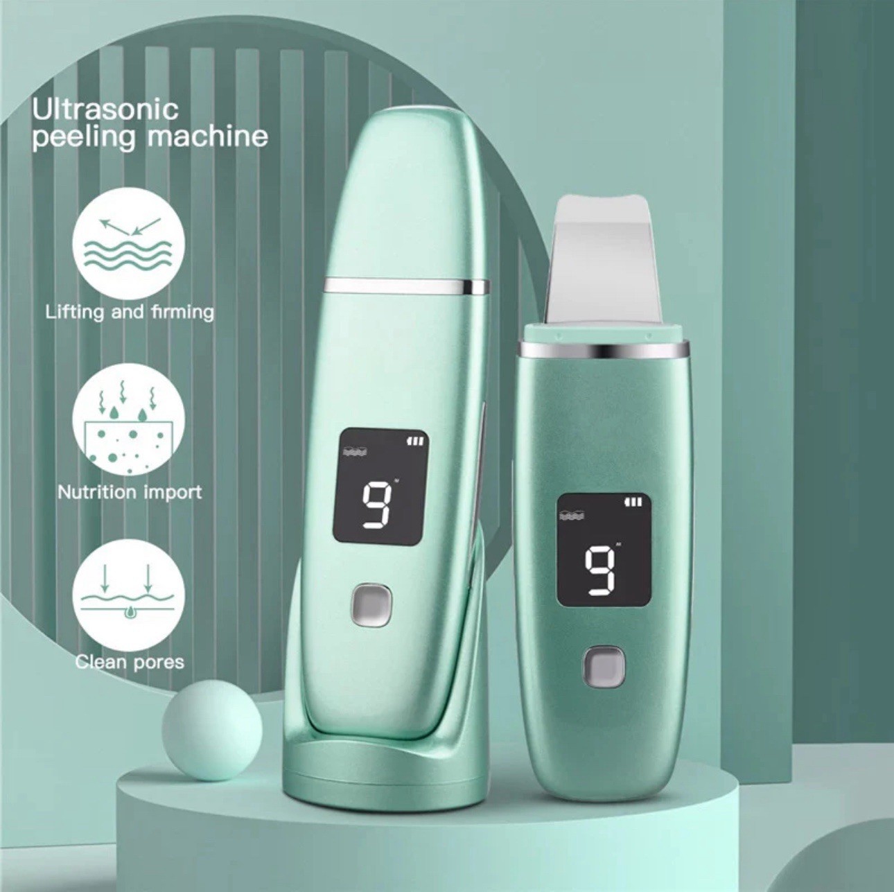Face Skin Scrubber / Spatula 4 In 1 Pore Cleaning Face Lifting Tool