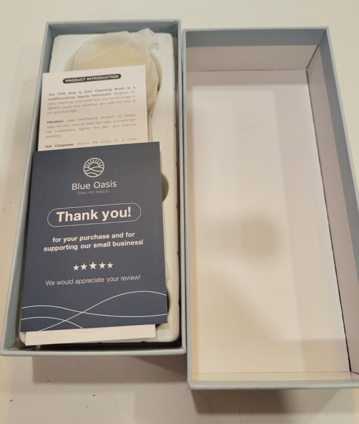 Facial Cleansing Brush Waterproof and Rechargeable (USB-C) New 2 Speed in Box
