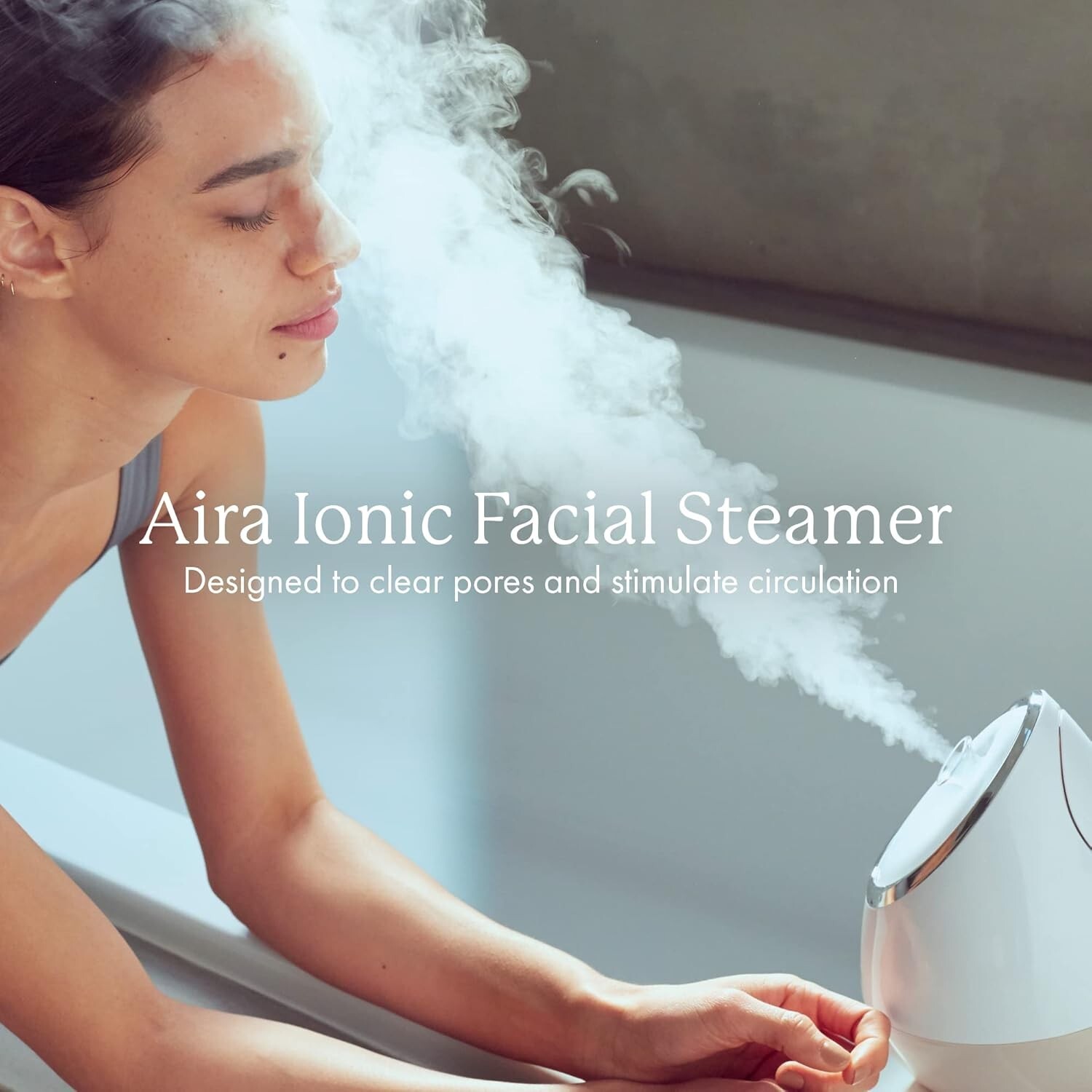 NEW | Vanity Planet Aira Ionic Facial Steamer | Adjustable Nozzle, 3 EO baskets