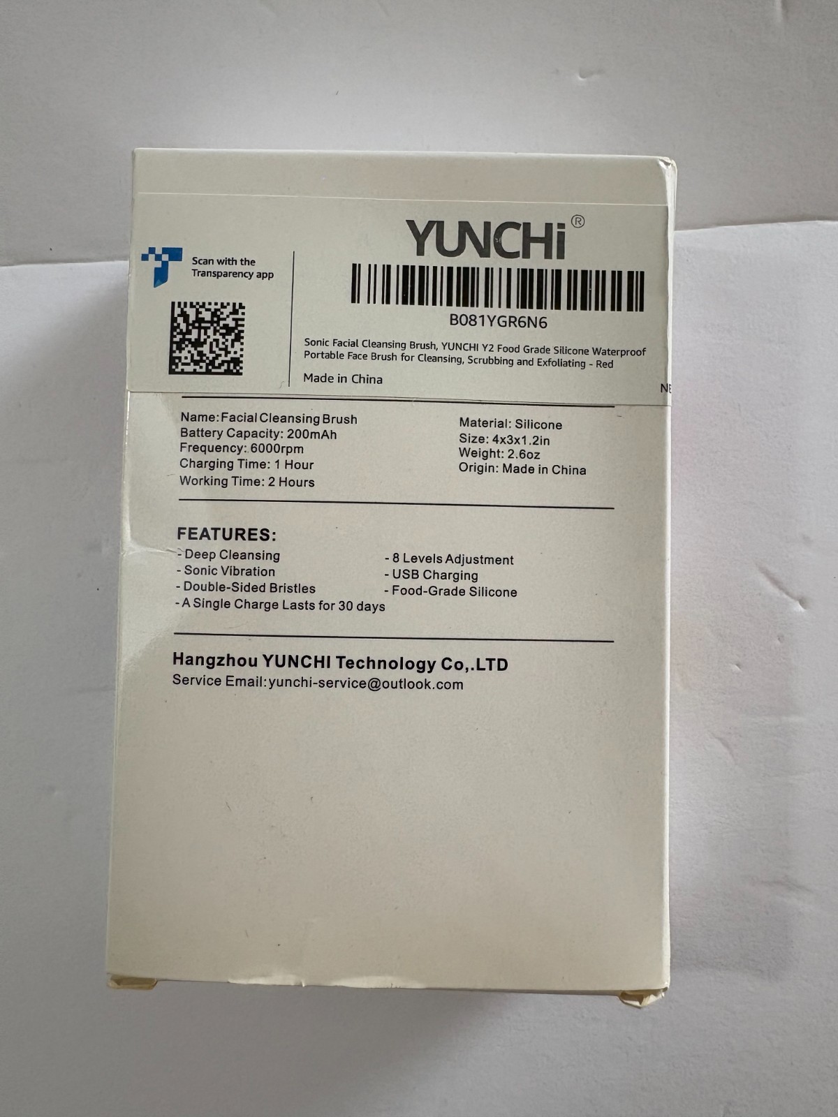 Yunchi Sonic FACIAL CLEANSING BRUSH Y2