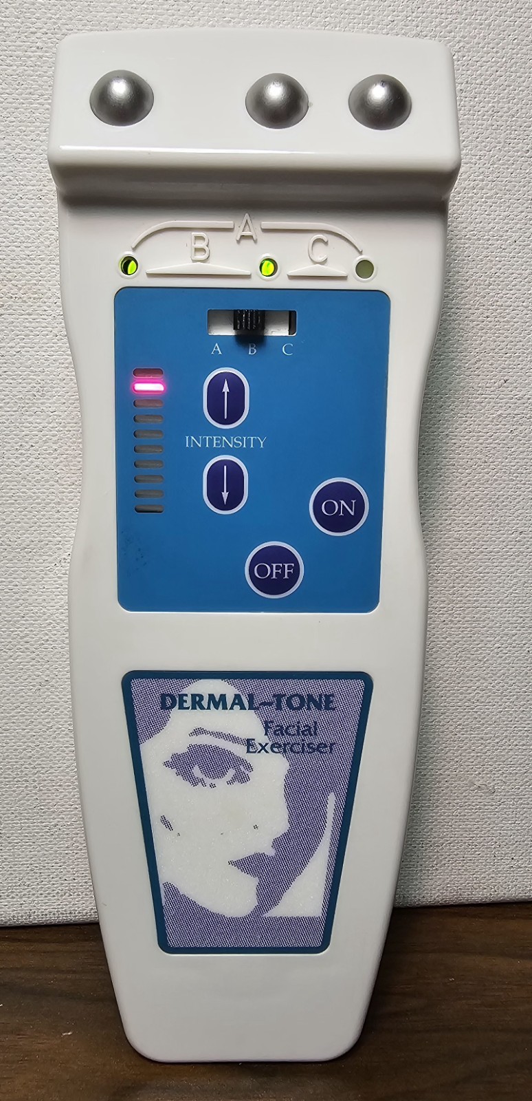 Genuine Original Dermal-Tone Facial Exerciser Treatment Tested NO AC ADAPTER