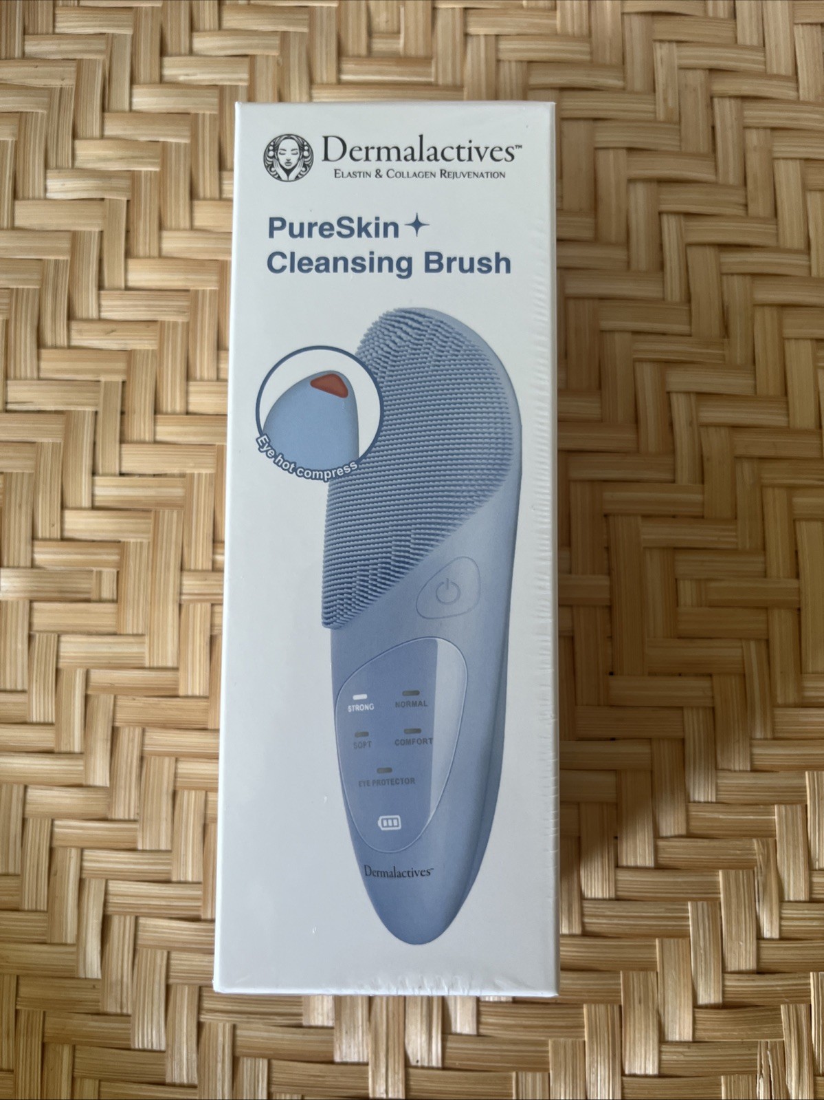 Dermalactives PureSkin Cleansing Brush w/ Eye Compress Feature SEALED