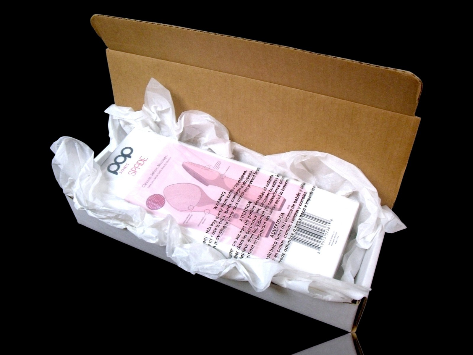 Pop Sonic Spade Face & Neck Sonic Beauty Device Cleanse Infuse Massage Brand New