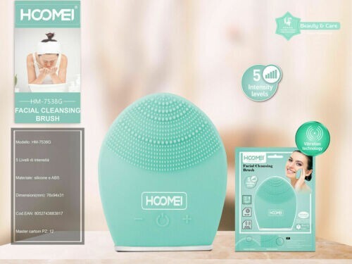 Silicone Face Cleaning Brush + ABS Massage 5 Intensity Levels HM-7538