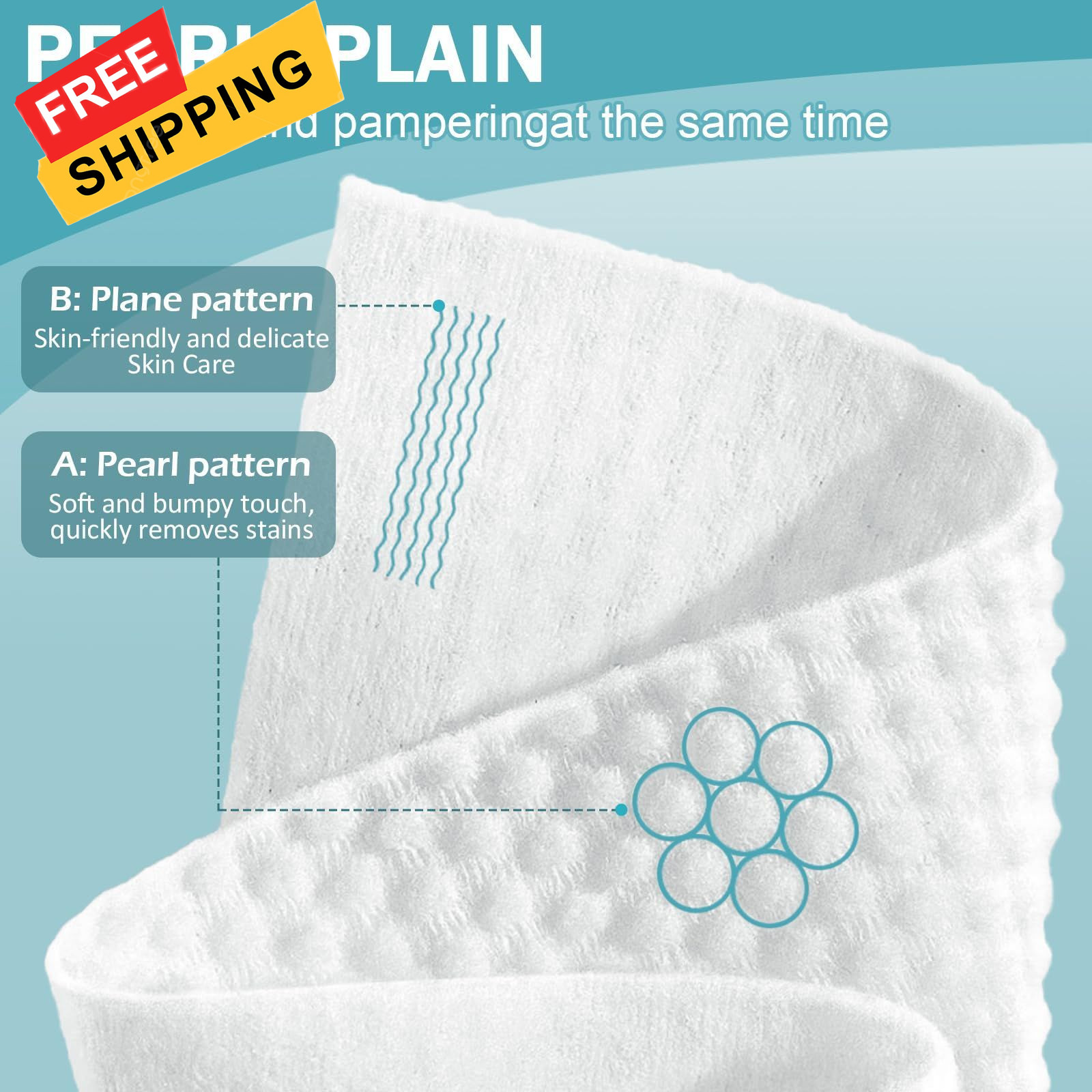 Face Towels, Disposable Towel 100 Count, 100 Count (Pack of 1), White