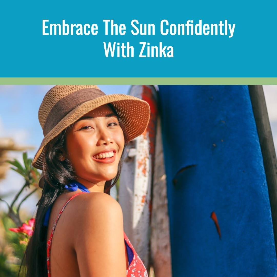 Zinka Clear Zinc Oxide Sunscreen Stick SPF 50, 0.49 Ounce (Pack of 1)