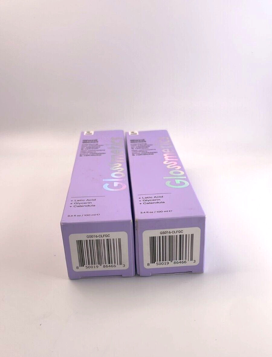 LOT OF 2 – NEW BOXES GLOSSMETICS HARD RESET Clarifying Gel Cleanser 3.4 OZ