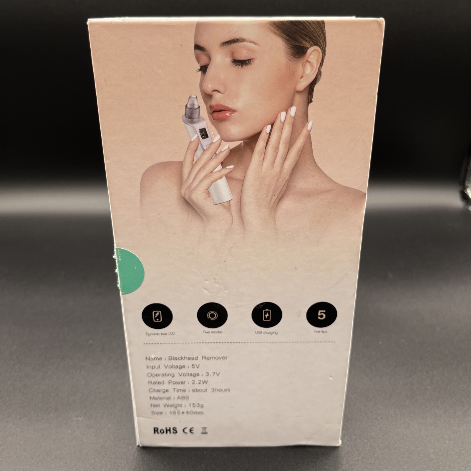 alin&alan physical electric blackhead Remover- Suction-lcd Screen