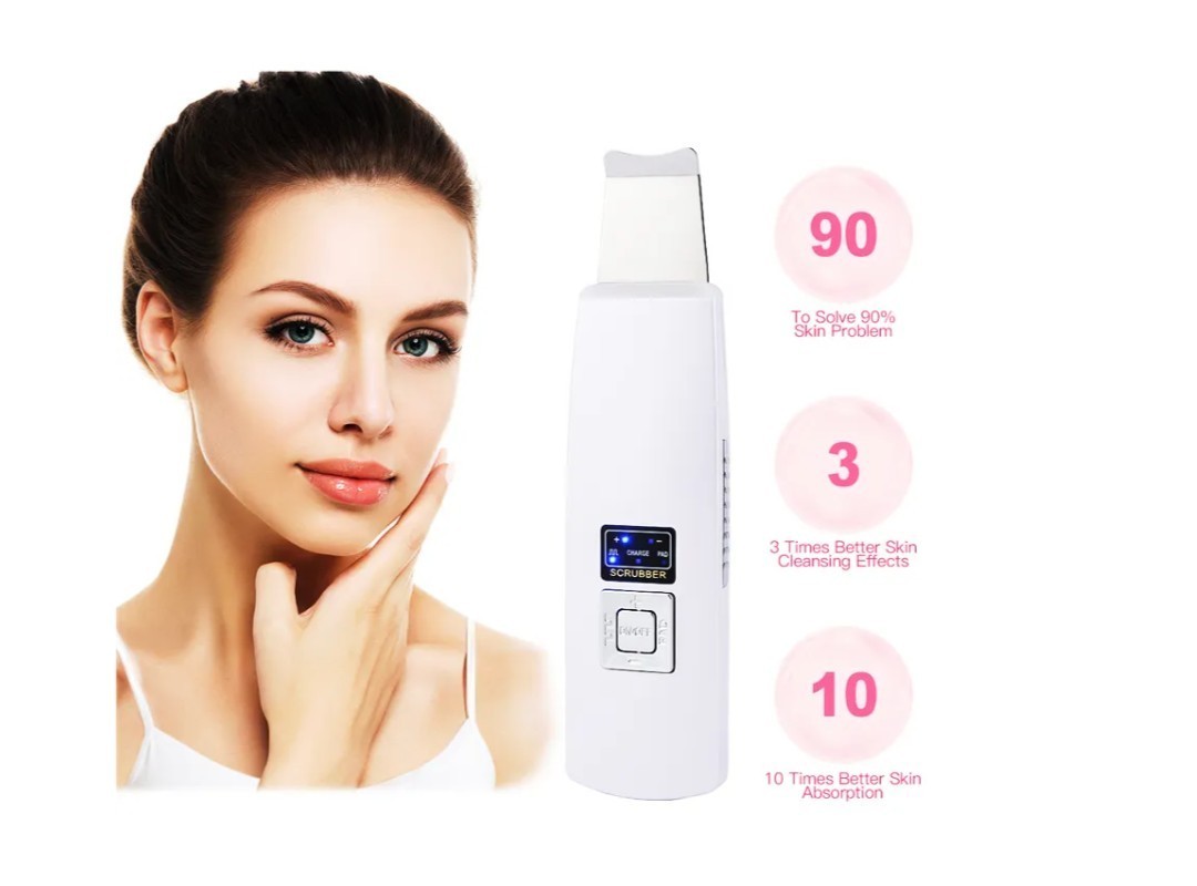Prospera Panther Ultrasonic Facial Massager, featuring a white design with a…