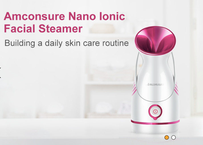 Facial Steamer – Nano Ionic Face Steamer Warm Mist Steamer for Face Home Saun…