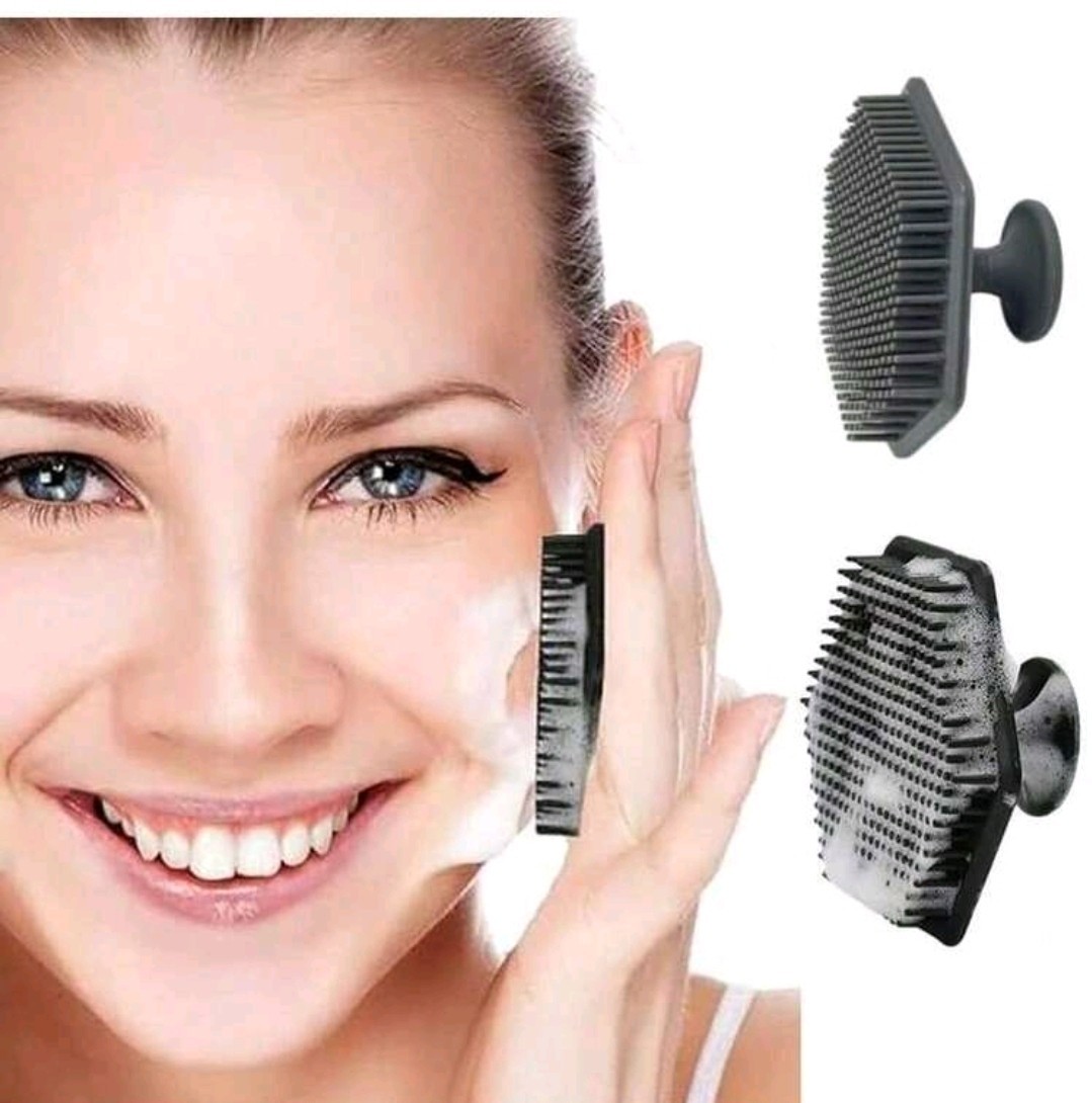 1 Set Portable Silicone Facial Cleansing Brush, Exfoliating Brush, Beard Brush.