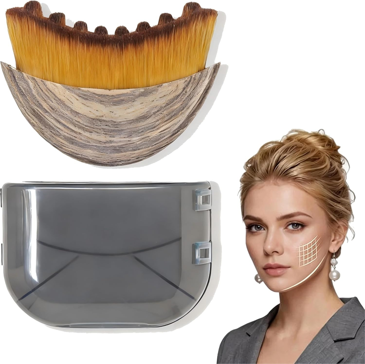 Facial Contour Sculpting Brush – Lymphatic Drainage for Anti-Puffiness, Lift & G