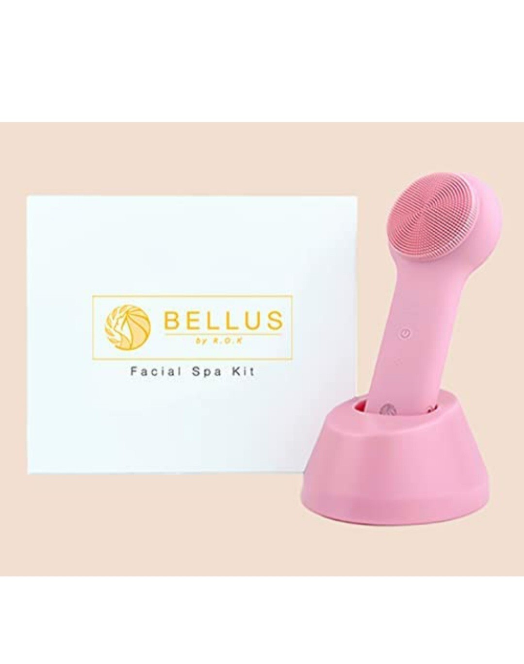 Bellus by R.O.K Silicone Facial Cleansing Brush – 3 in 1 Heat & Cold Massagers 