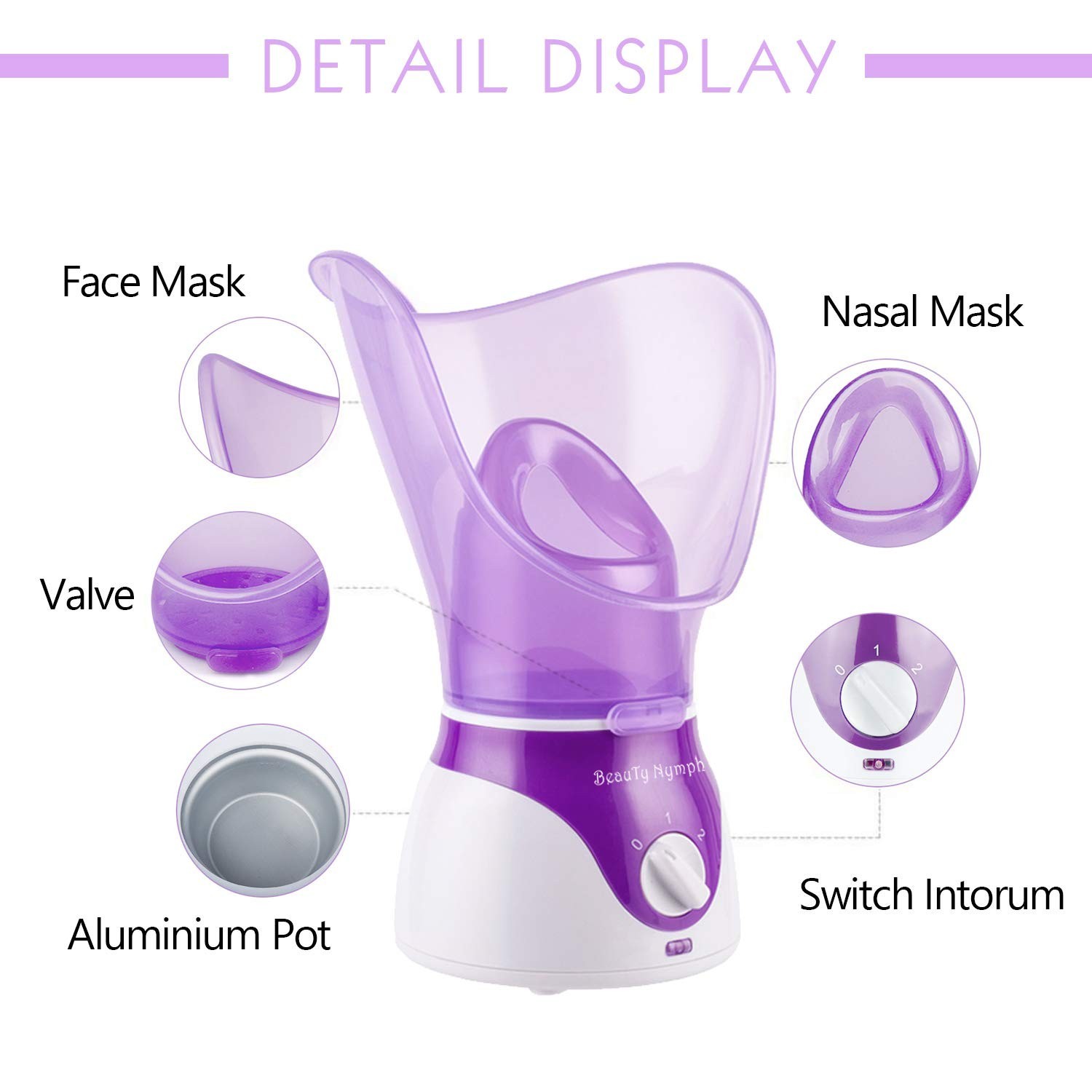 Elegant Home Facial Steamer for Youthful Skin – Rejuvenate & Hydrate Safely