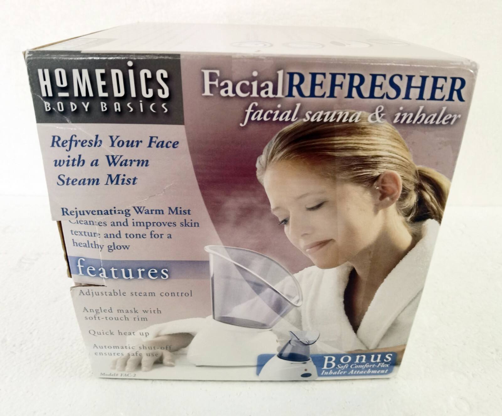 Homedics Facial Steamer and Inhaler Facial Sauna Body Basics Model FAC-2