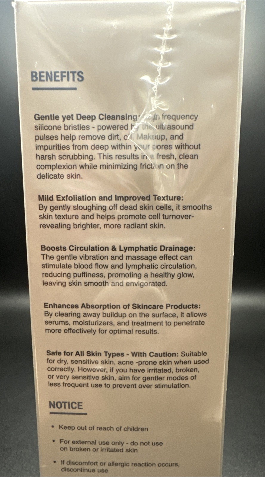 NEW SEALED DERMALACTIVES PureSkin + Cleansing Brush Facial Tool Device MSRP $130
