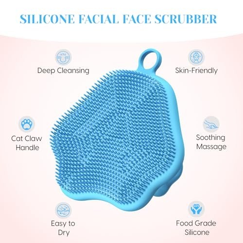 Manual Facial Cleansing Brush Silicone Face Scrubber Exfoliating Blackhead Pore