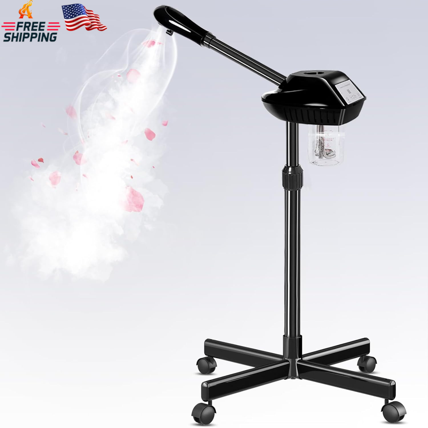 Professional Facial Steamer with More Steam for Deep Cleansing and Hydration, Fa