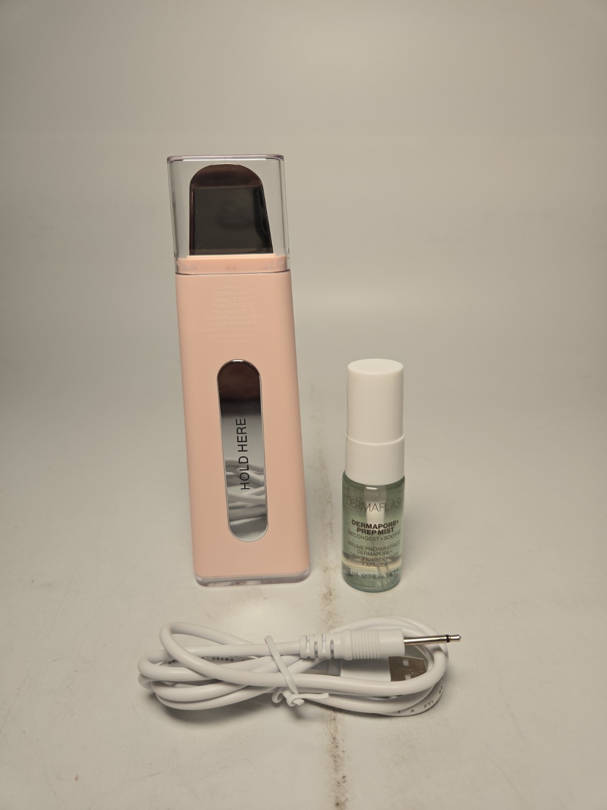 Dermaflash Dermapore+ Ultrasonic Pore Extractor + Skincare Infuser