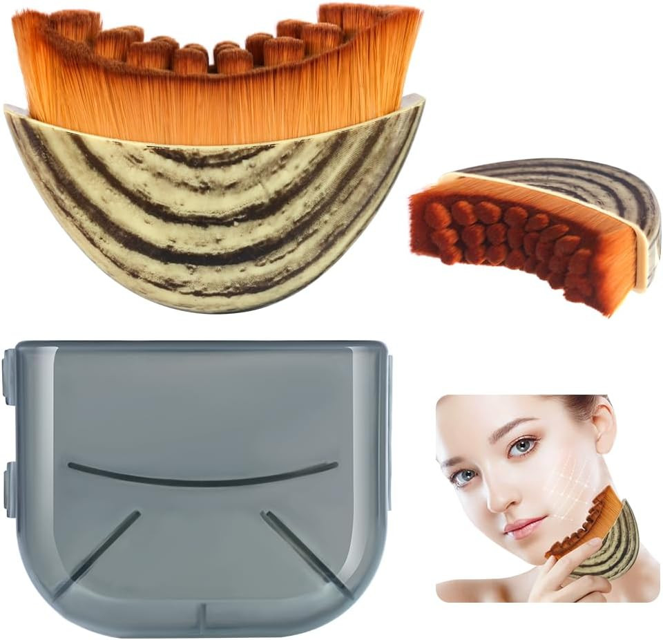 Lymphatic Contour Face Brush,Gua Sha Brush for Facial Contouring and Lymphatic D