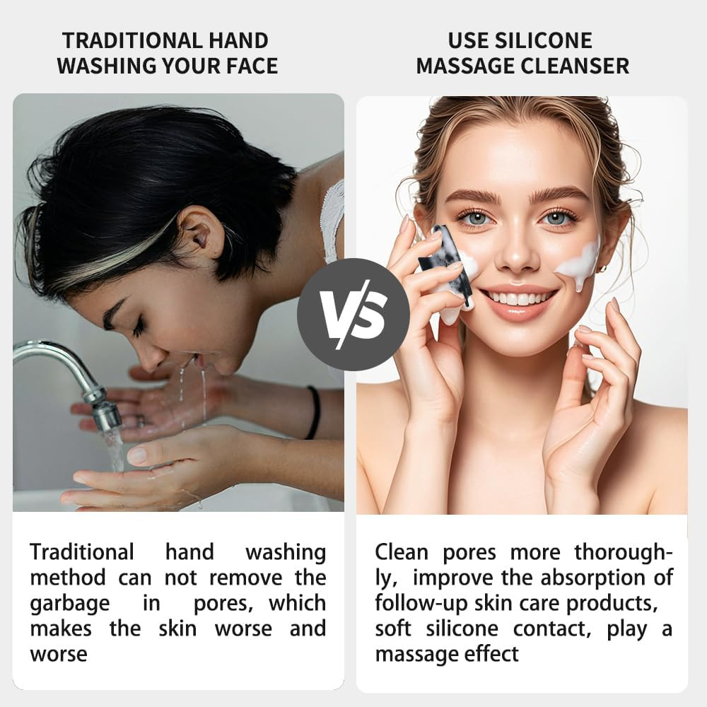 Face Scrubber,Silicone Face Scrubber for Men Women,Third Generation Upgraded 126