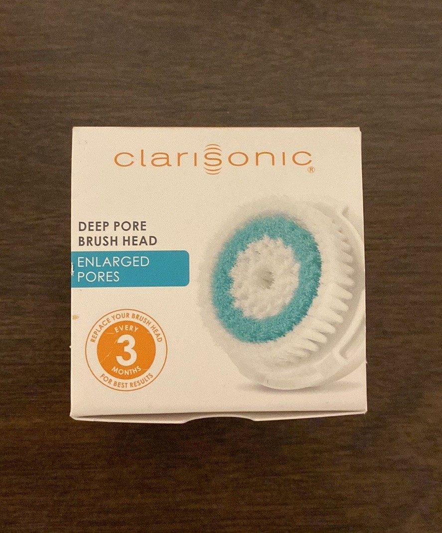 NWT CLARISONIC Deep Pore Brush Head REPLACEMENT Enlarged Pores