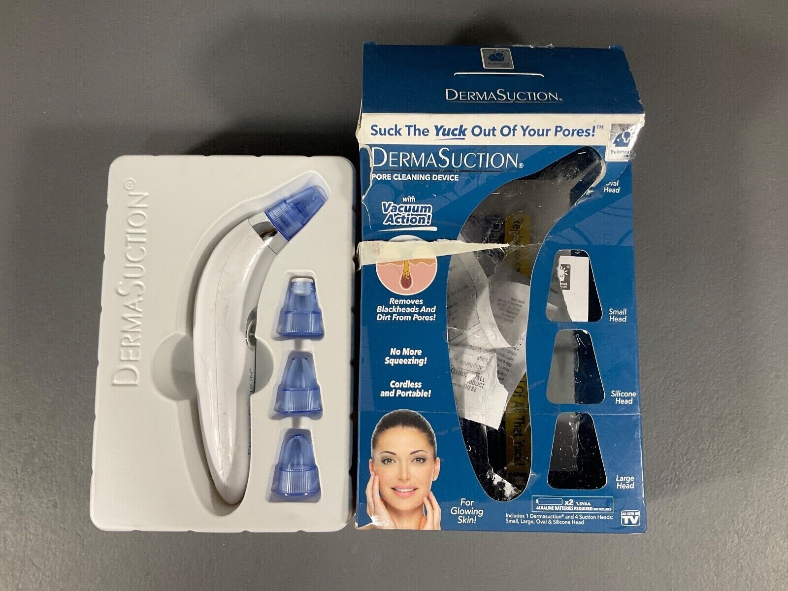 NEW AS SEEN ON TV DERMASUCTION DERMA SUCTION PORE CLEANING DEVICE