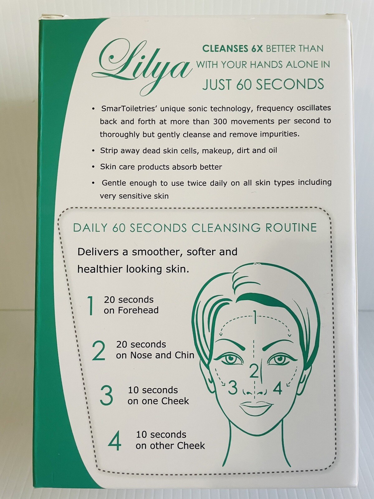 Lilya Smartoiletries 2 Speed Professional Sonic Facial Cleansing Syatem New
