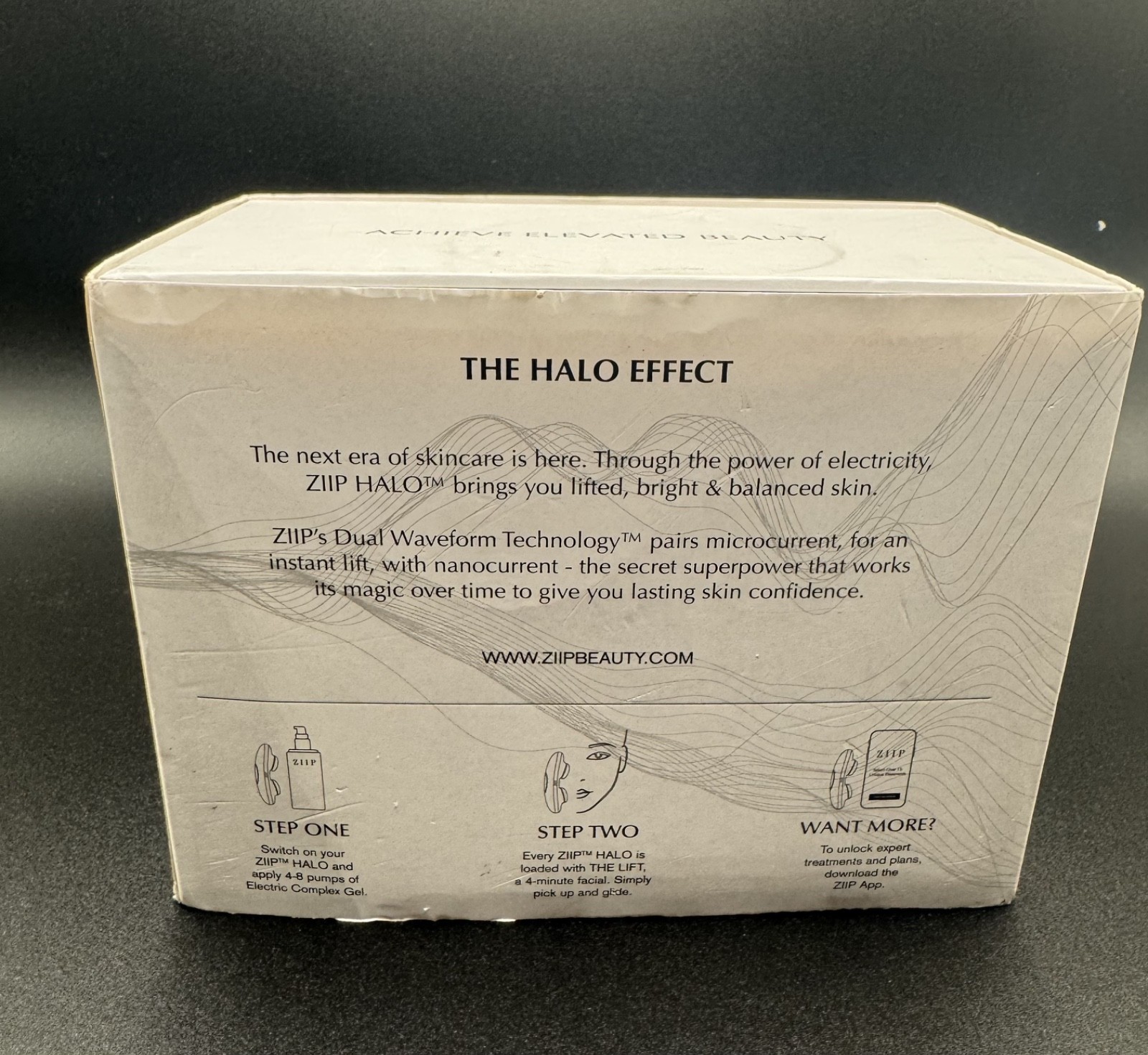 New in Box Ziip Halo Microcurrent Facial Toning Device