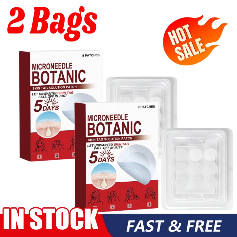 Improved 2X Microneedles Botanical Skin Tag Removal Patches,remove Skin TagMole,