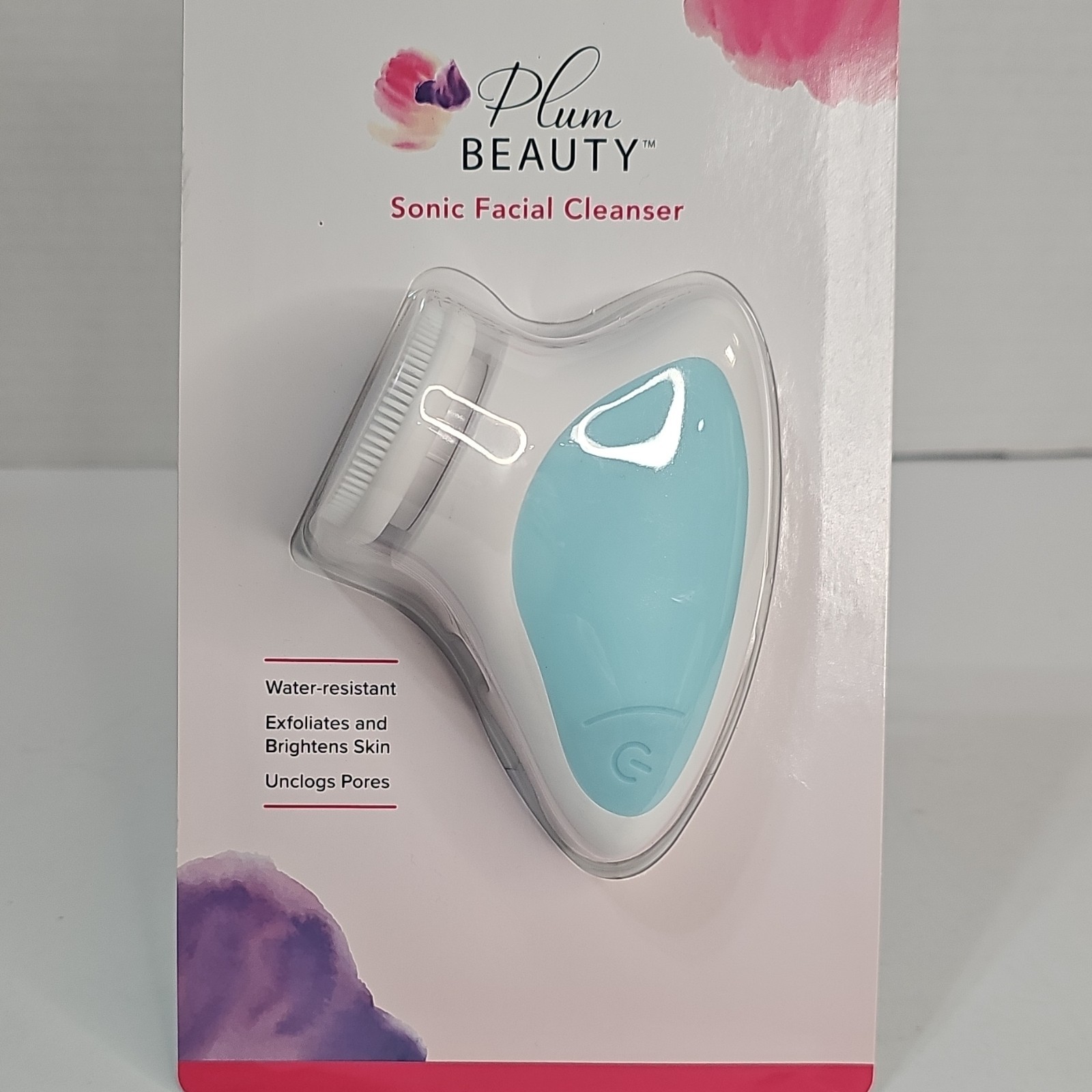 Plum Beauty Sonic Facial Cleanser Water-Resistant Ultra-Hygienic 2-Speed