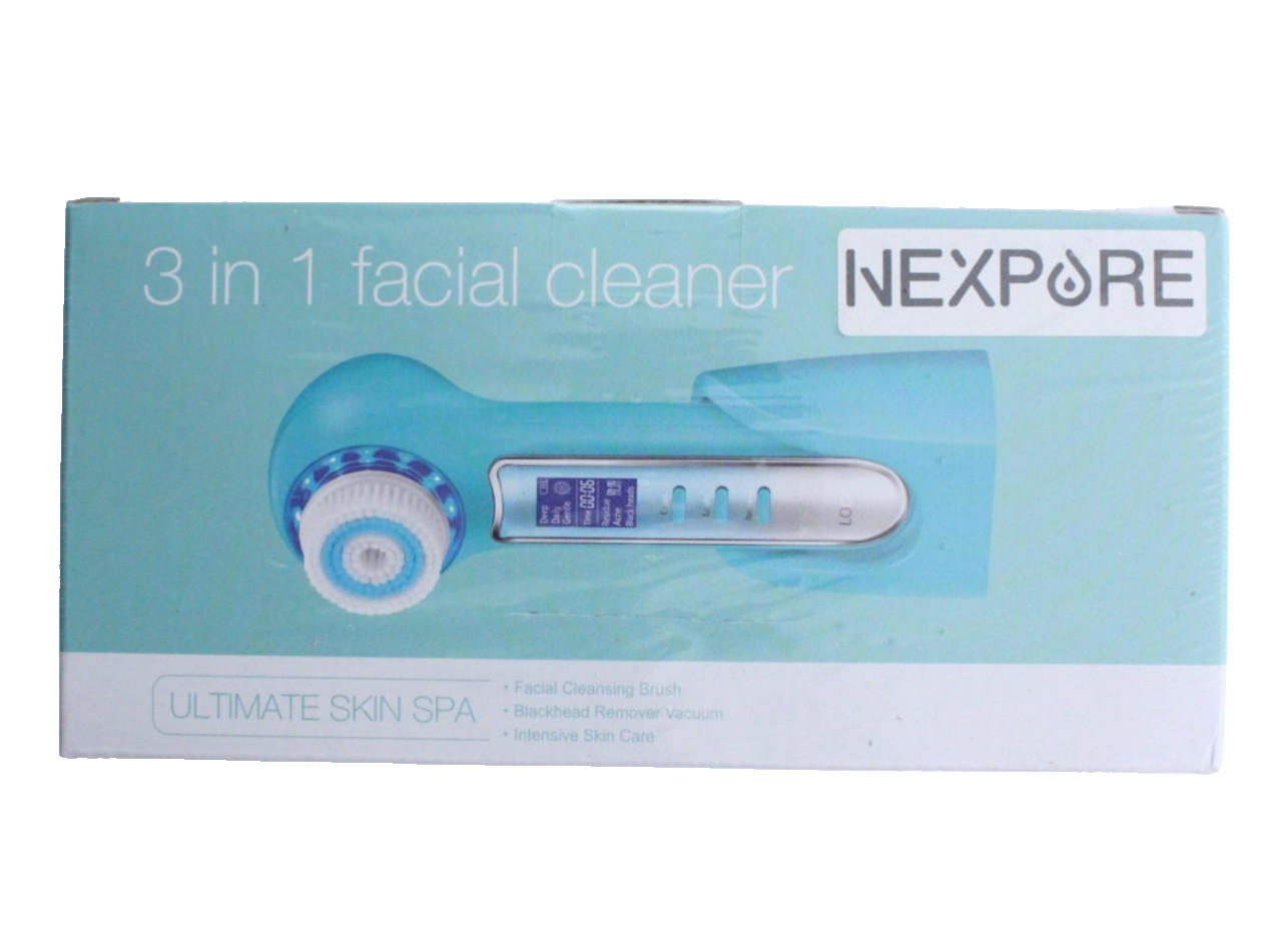 NEXPORE 3 In 1 Facial Cleaner LCD Screen, Waterproof Exfoliating Deep Pore Clean