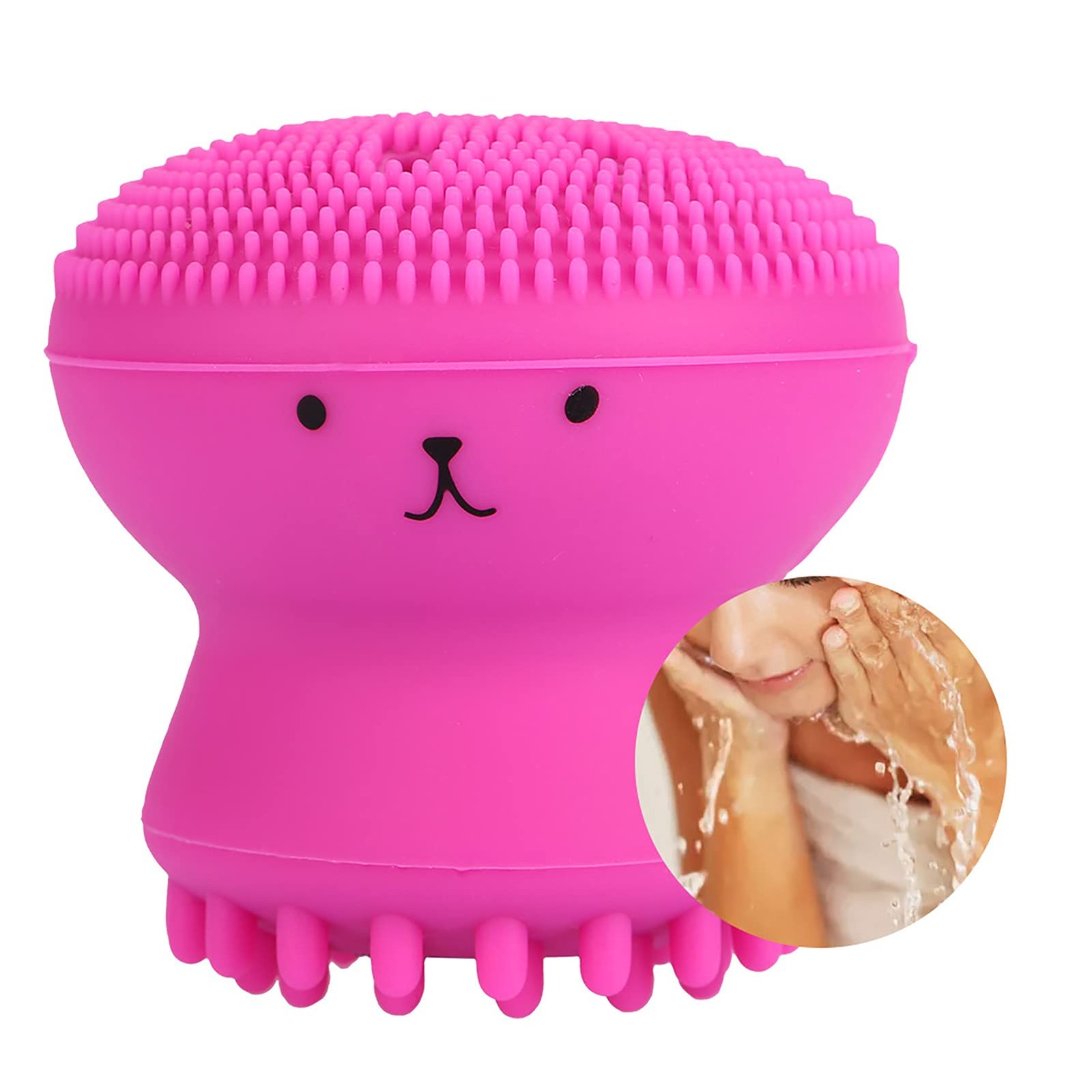 Tiiyee Silicone Facial Cleansing Brush, Jellyfish Exfoliating Brush Face…