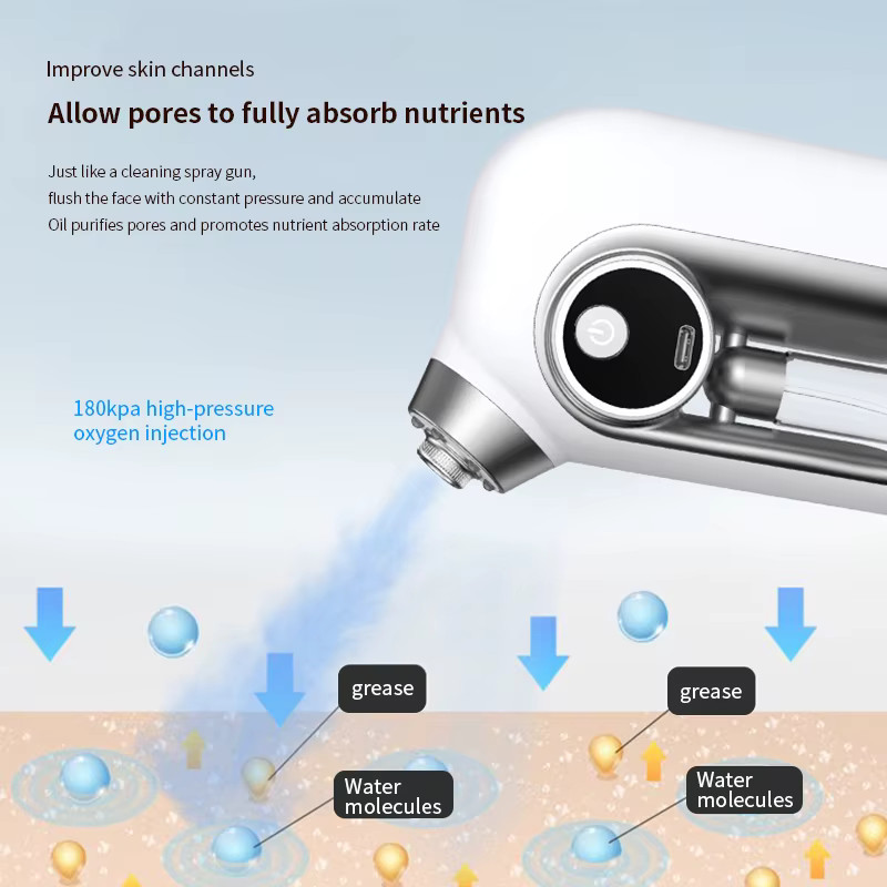 Facial Skin Moisturizing Mist Sprayer Airbrush Facial Deep Cleaning Oxygen Tools