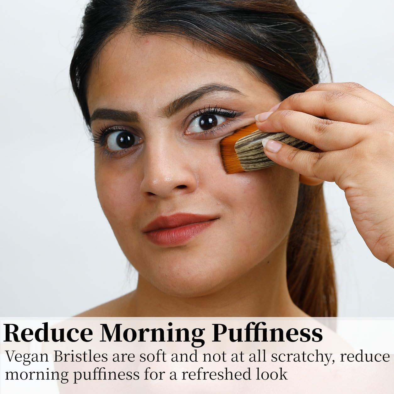 No-Oil Lymphatic Face Sculpting Brush for Contour and Glow
