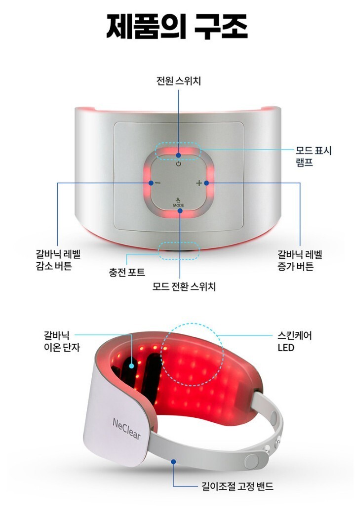 [ LA PITTA ] Ne Clear Galvanic Neck Wrinkles Lifting Care Device
