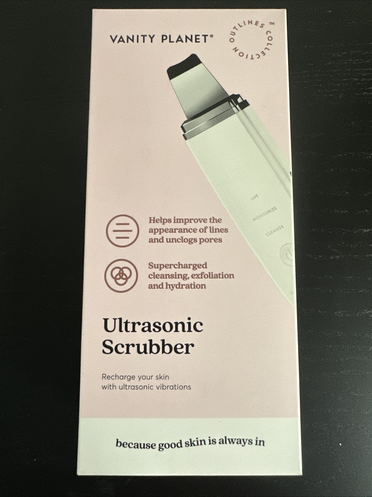 Vanity Planet Facial Scrubber, Outlines Collection Deep Cleansing Tool [NEW]