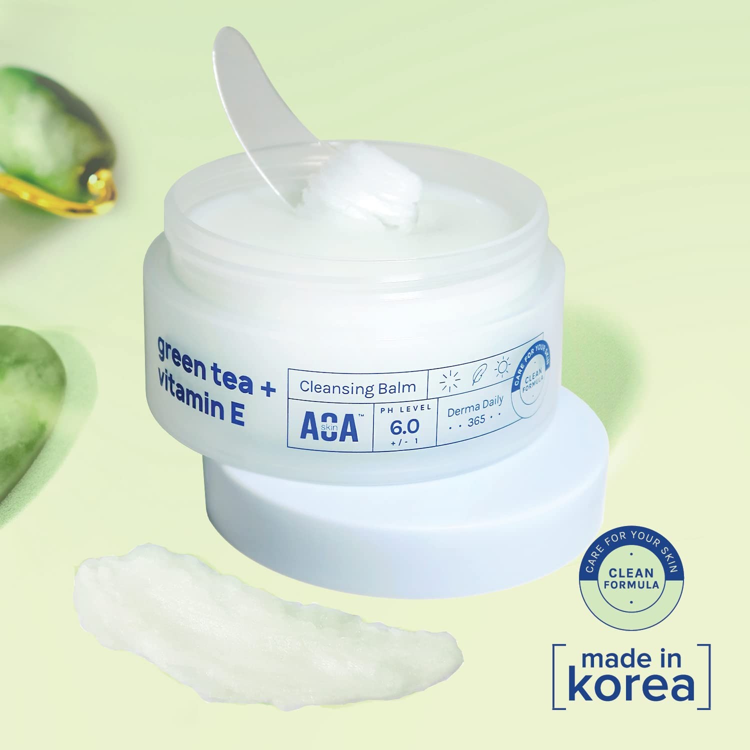 AOA STUDIO Green Tea & Vitamin E Cleansing Balm, 3.38 Ounce (Pack of 1)