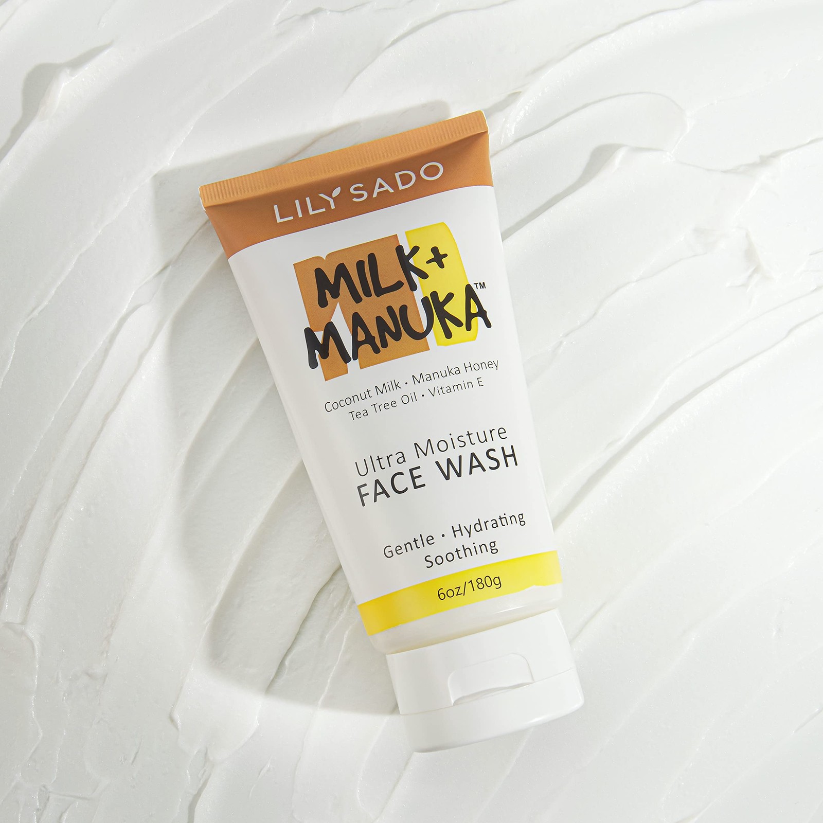 LILY SADO MILK+MANUKA™ Coconut Milk & Manuka Honey Cream 6 Ounce (Pack of 1)
