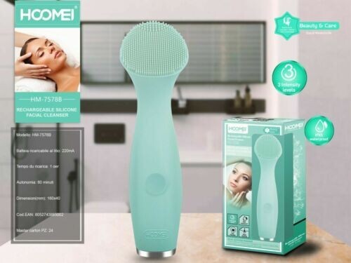 Rechargeable Silicone Electric Face Cleaning Brush HM-7578