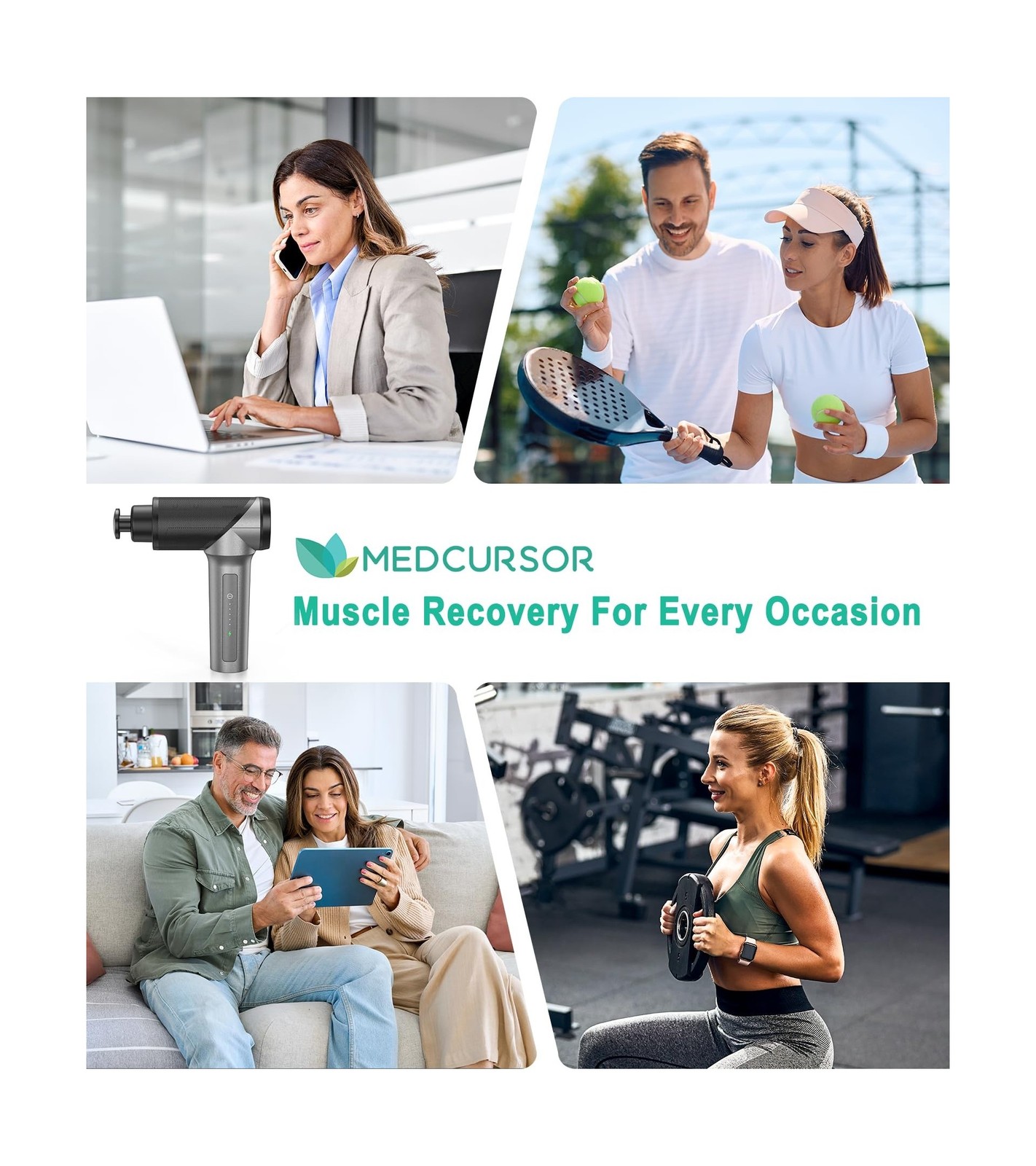 Medcursor Massage Gun – High Intensity Brushless Motor, Handheld Pe… Fast Ship