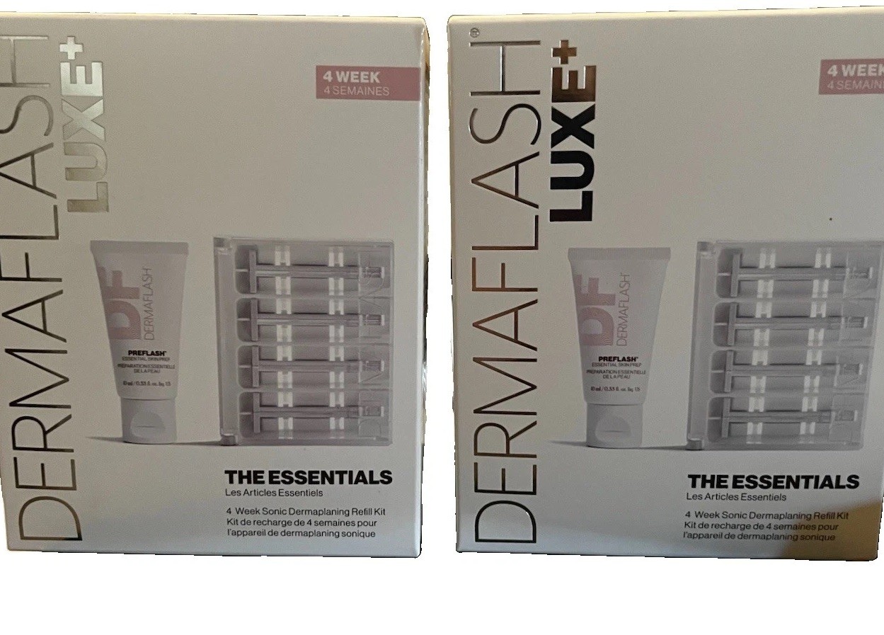 dermaflash luxe plus Refills. With Preflash Two Boxes 8 Weeks Plus With Preflash