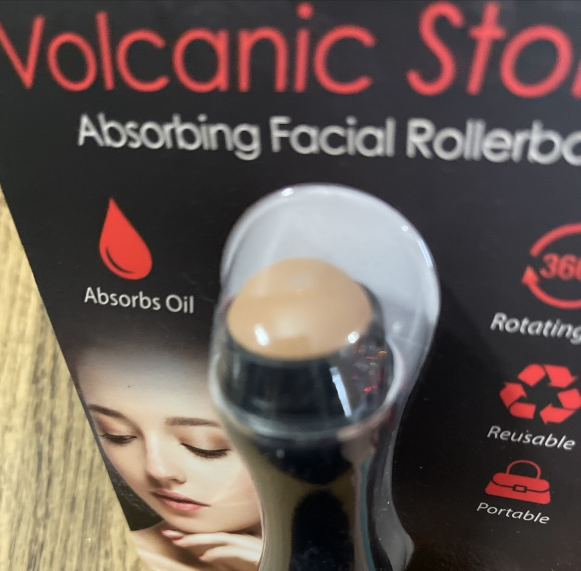 Hollywood Xpressions Volcanic Stone Absorbing Facial Rollerball-NEW-SHIP N 24HRS