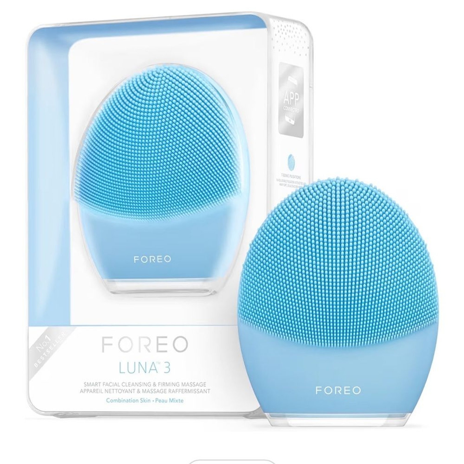 FOREO LUNA 3 Facial Cleansing Brush Combination skin Anti Aging Face Massager