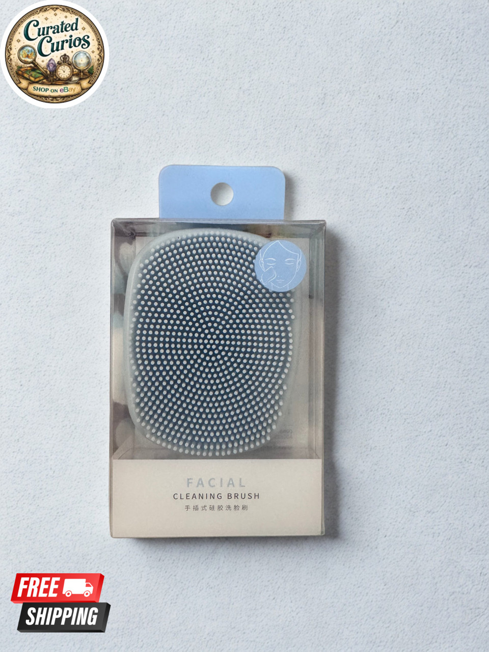 Silicone Facial Cleansing Brush Exfoliator Face Scrubber Manual Skin Care Tool
