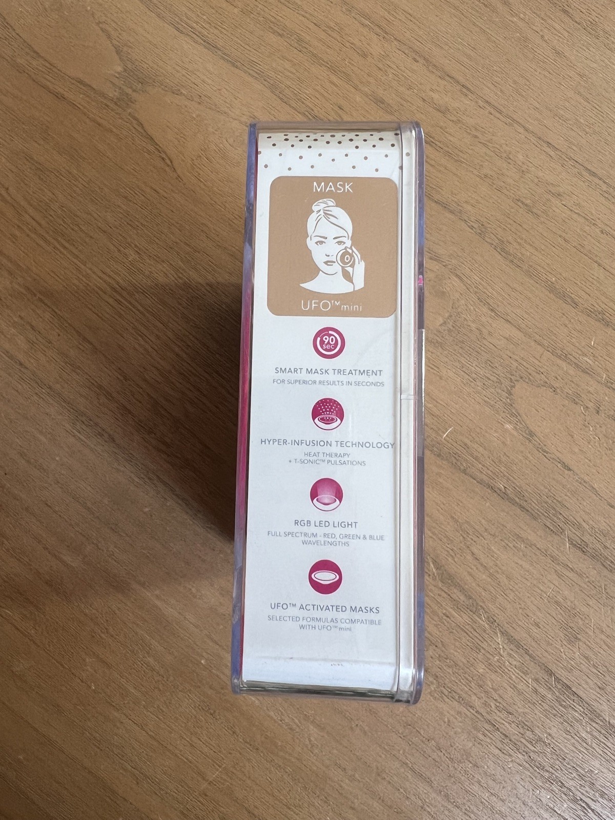 FOREO UFO mini Smart Mask Treatment Device Hot Pink LED Heat Therapy smart