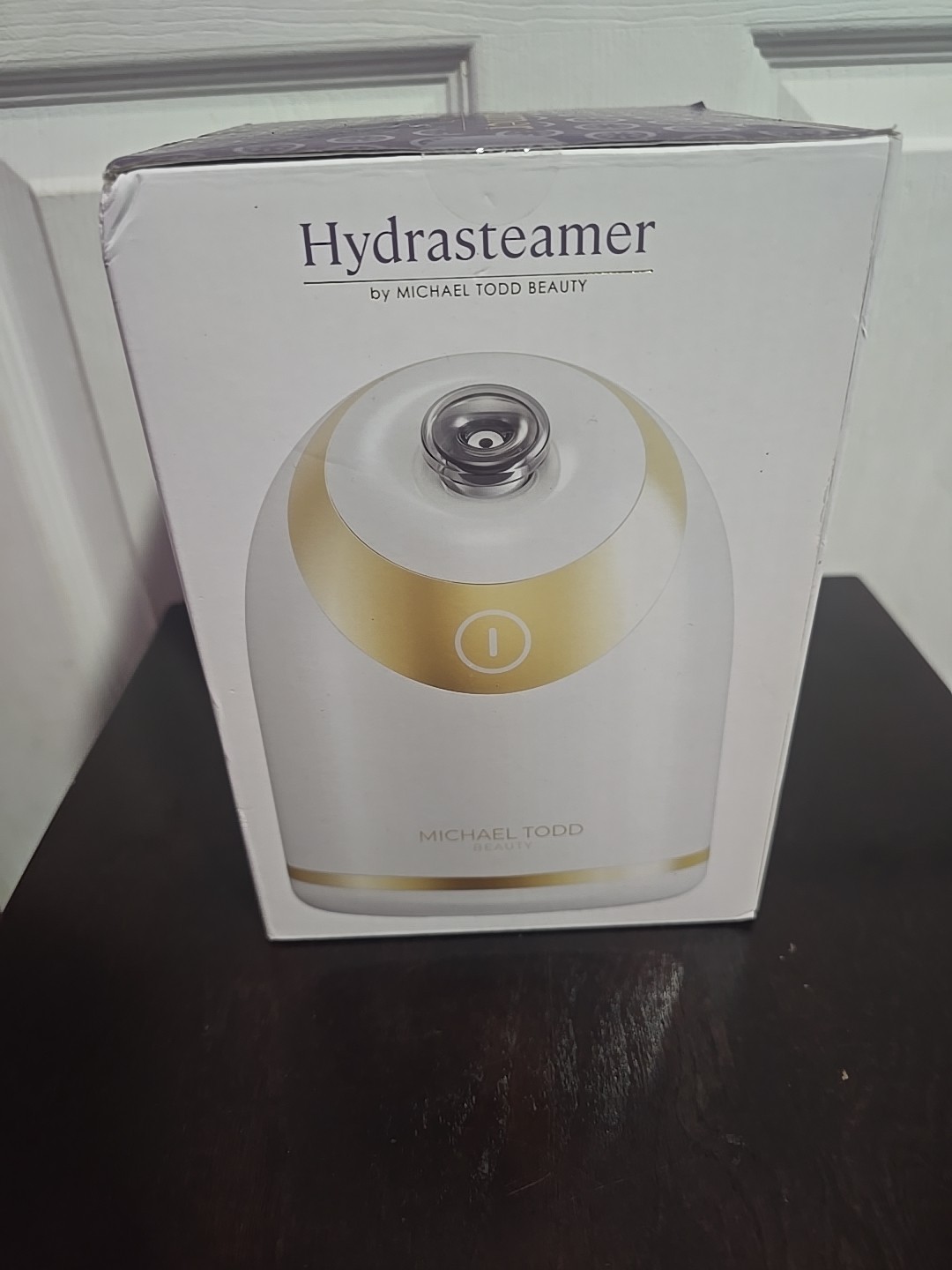 Michael Todd Beauty Hydrasteamer Luxury Vanity Facial Steamer White/Gold NIB