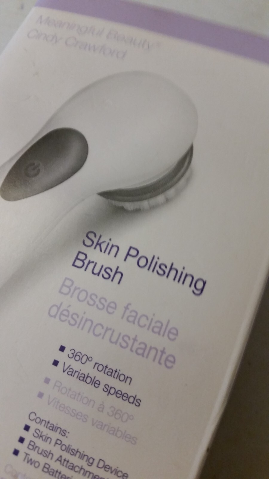 Meaningful Beauty Cindy Crawford Skin Polishing Brush 360 Degree Rotation New