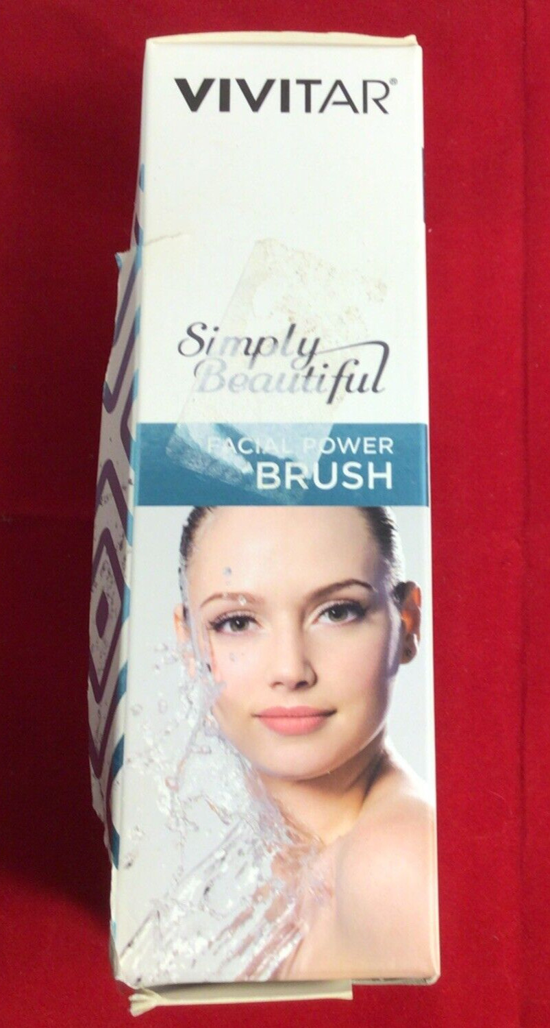 VIVITAR SIMPLY BEAUTIFUL FACIAL POWER BRUSH SOFT TOUCH SERIES PG7000-AQUA