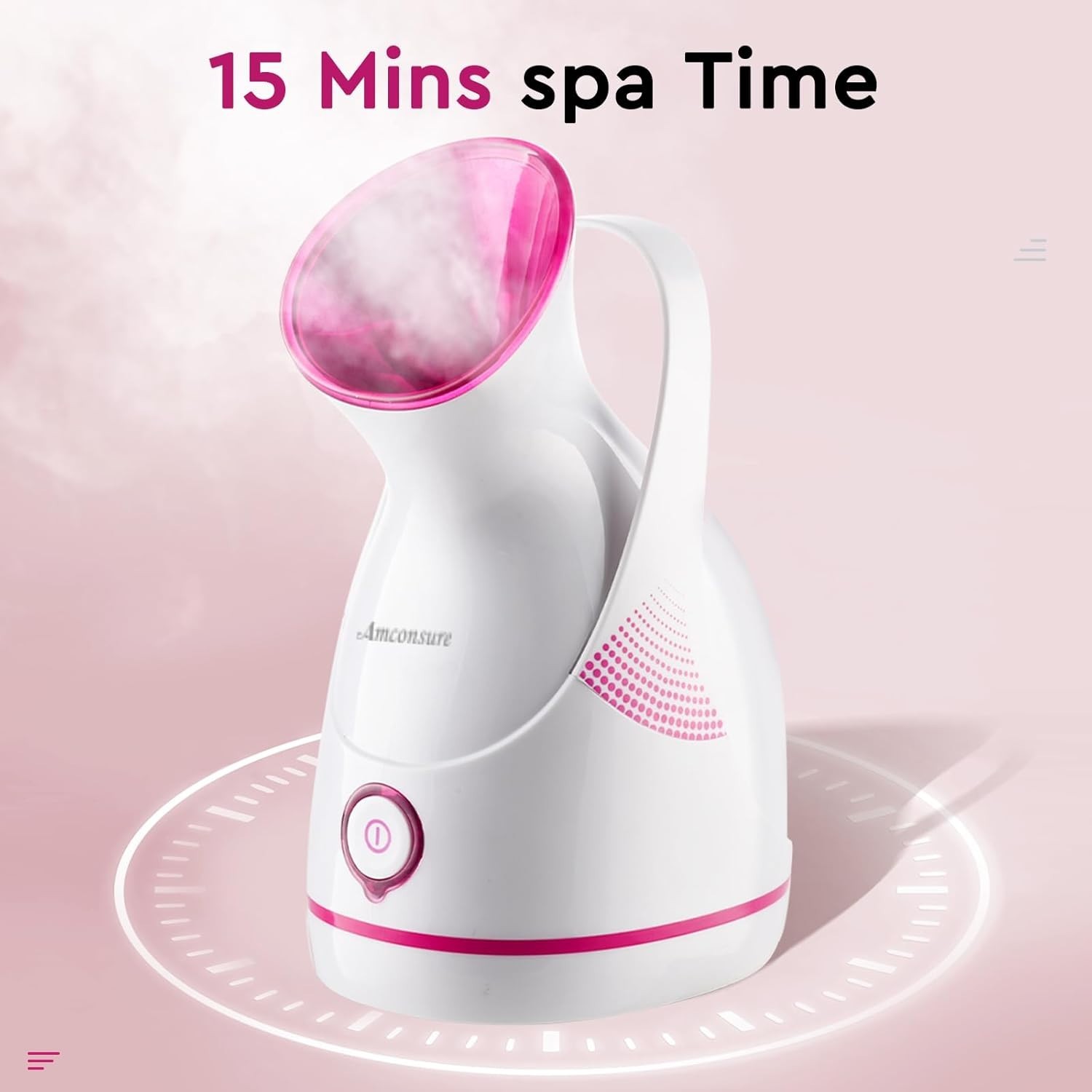 Facial Steamer – Nano Ionic Face Steamer Warm Mist Steamer for Home Sauna SPA…